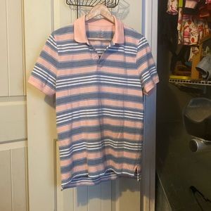 St.John Bay polo pink,blue,white Size Medium